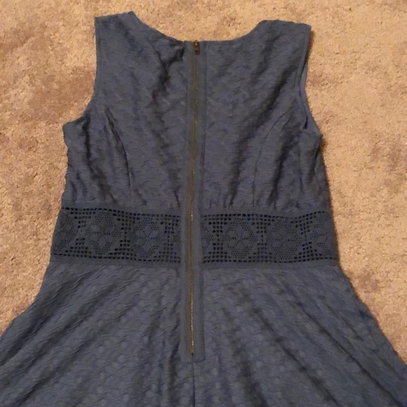 Blue/Grey American Rag Zip Up Dress - Picture 5 of 6